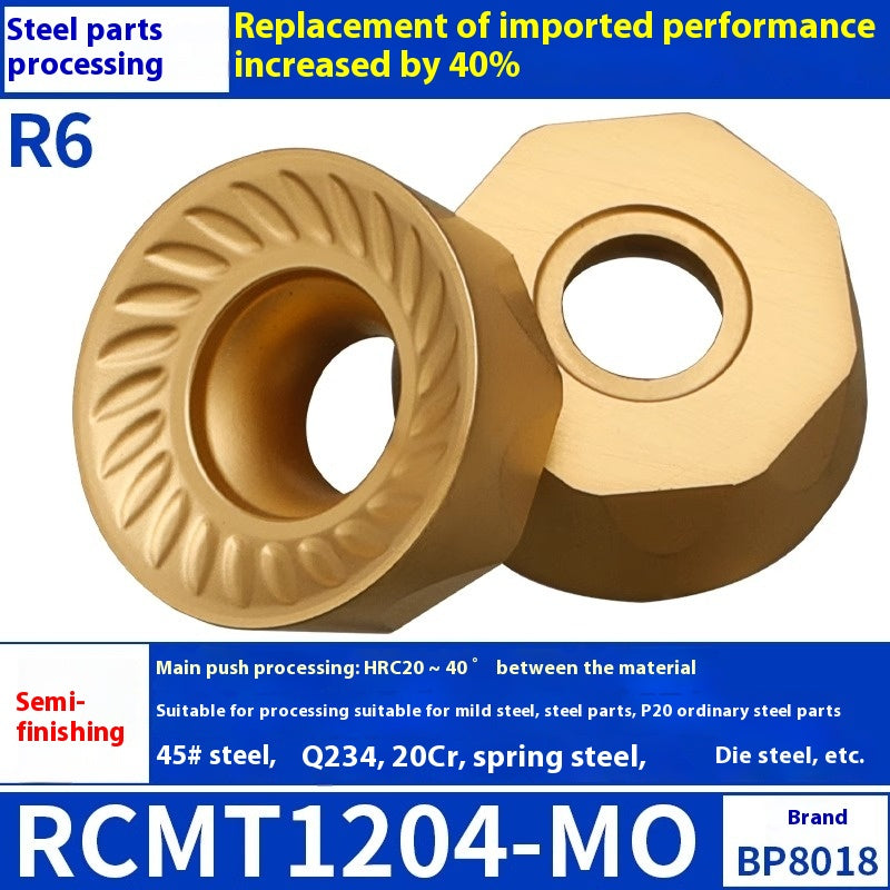 6009 CNC milling inserts RPMW carbide R5 machining center R4 milling machine R6 milling inserts RPMT round cutter grain cutting tools Shandong Denso Pricision Tools Co.,Ltd.